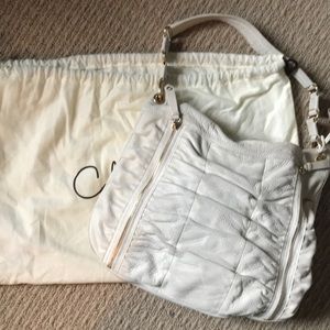 Cole Haan Ivory hobo purse